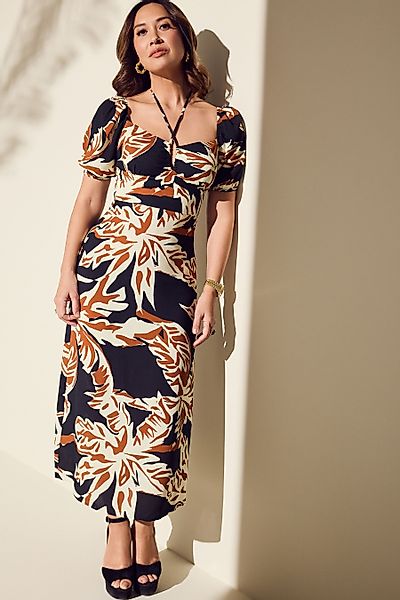 Myleene Klass Midikleid Myleene Klass tropisches günstig online kaufen