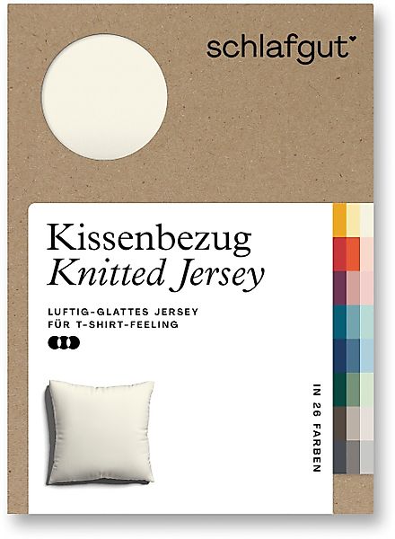 Schlafgut Kissenbezug Knitted Jersey aus Bio-Baumwolle günstig online kaufen
