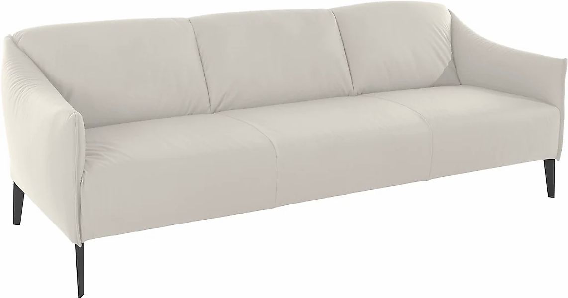 W.SCHILLIG 3-Sitzer »sally« mit Metall-Winkelfüßen in Schwarz pulverbeschic günstig online kaufen