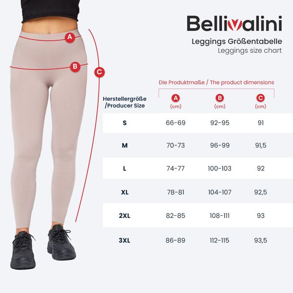 Bellivalini Leggings Damen Viskose Hose BLV50-147 günstig online kaufen