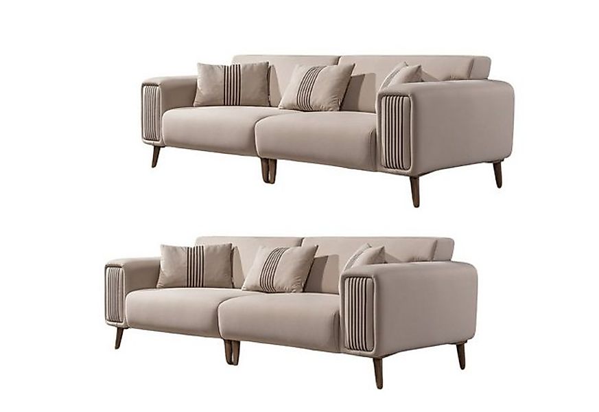 Villa Möbel Polstergarnitur Santero, (Set, 2-tlg), mit Relax-/Bettfunktion günstig online kaufen