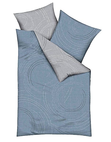 JACK Wendebettwäsche 135x200cm Jaro Taube Blau günstig online kaufen