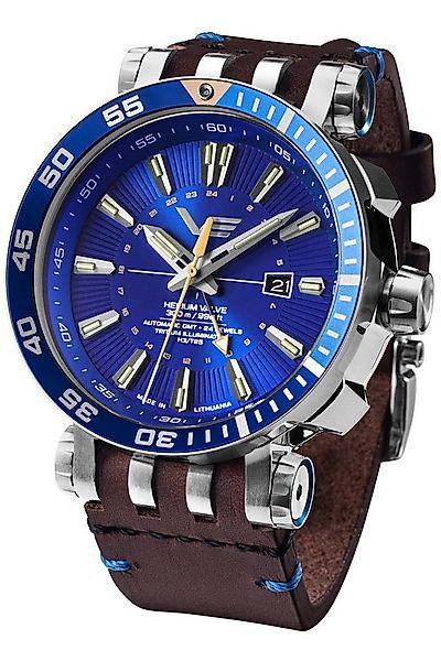 Vostok Europe Automatikuhr Automatik GMT Energia Rocket Blau 2 Bänder günstig online kaufen