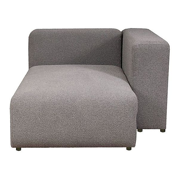 en.casa Sofaelement, »Suldal« Sofa-Modul Longchair Webstoff Grau günstig online kaufen