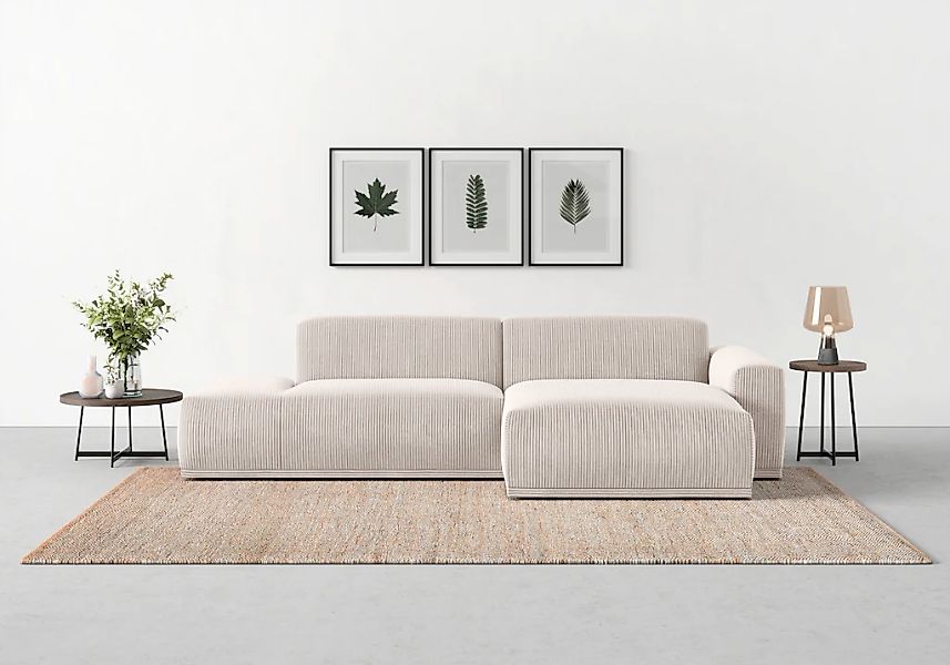 TRENDMANUFAKTUR Ecksofa "Braga, mit hochwertigem Kaltschaum, L-Form, in Cor günstig online kaufen