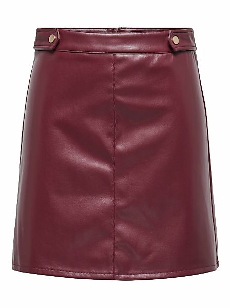 ONLY Lederimitatrock "ONLISABEL HW FAUX LEATHER SKIRT PNT" günstig online kaufen