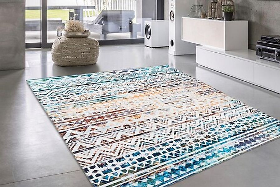 my home Teppich »Jonte«, rechteckig, 6 mm Höhe, Vintage Design, Wohnzimmer günstig online kaufen
