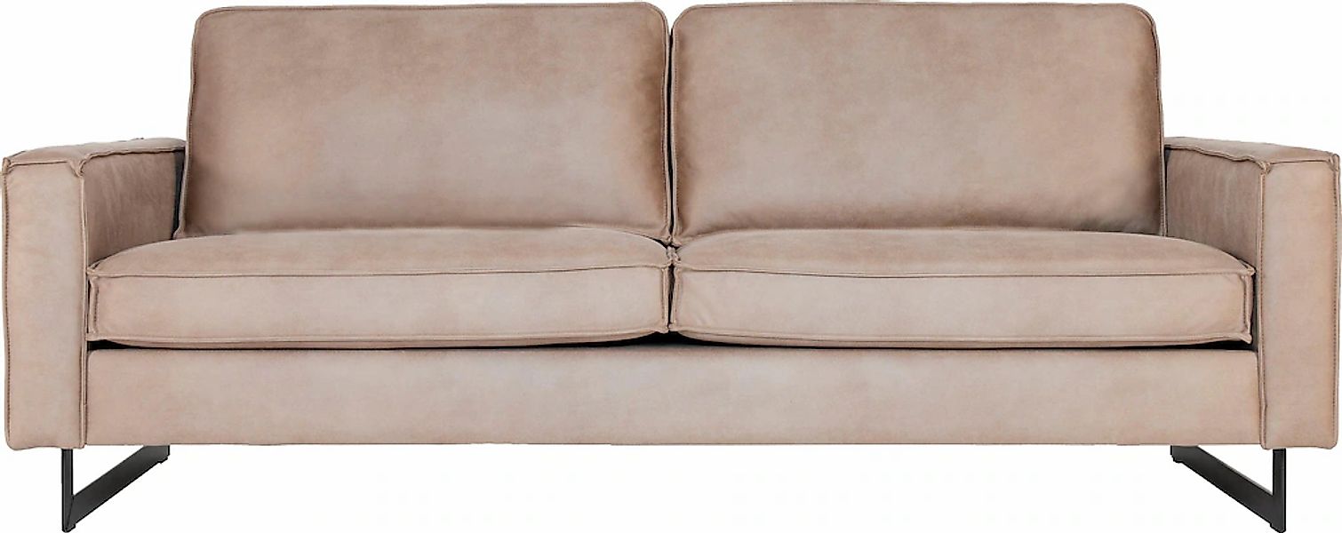 Home affaire 3-Sitzer "Pinto, 206 cm, Cord, Chenille, Lederoptik" mit Keder günstig online kaufen