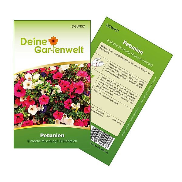 Deine Gartenwelt Petunien Einfache Mischung Samen günstig online kaufen