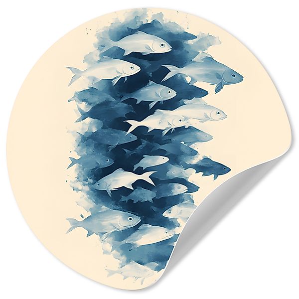 MuchoWow Wandsticker Fische - Minimalistisch - günstig online kaufen