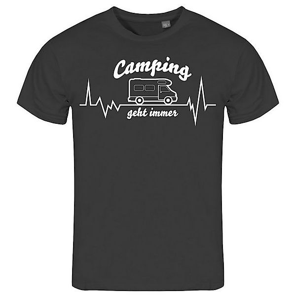 deinshirt Print-Shirt Herren T-Shirt Wohnmobil Camping geht immer Funshirt günstig online kaufen