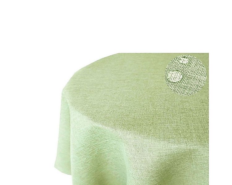 Tischdecke Leinenoptik OVAL Tischdecke uni Gartentischdecke, bügelfrei, Lot günstig online kaufen