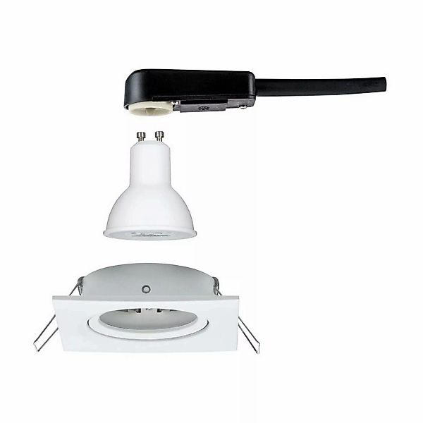 Paulmann "LED Einbauleuchte 3-Step-Dim Nova schwenkbar eckig 84x84mm 50° GU günstig online kaufen