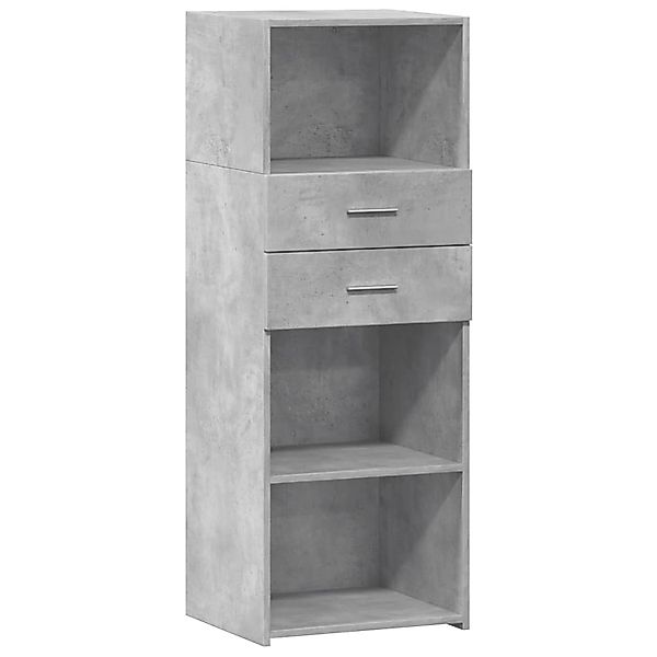 vidaXL Highboard Betongrau 45x42,5x124 cm Holzwerkstoff 846169 günstig online kaufen