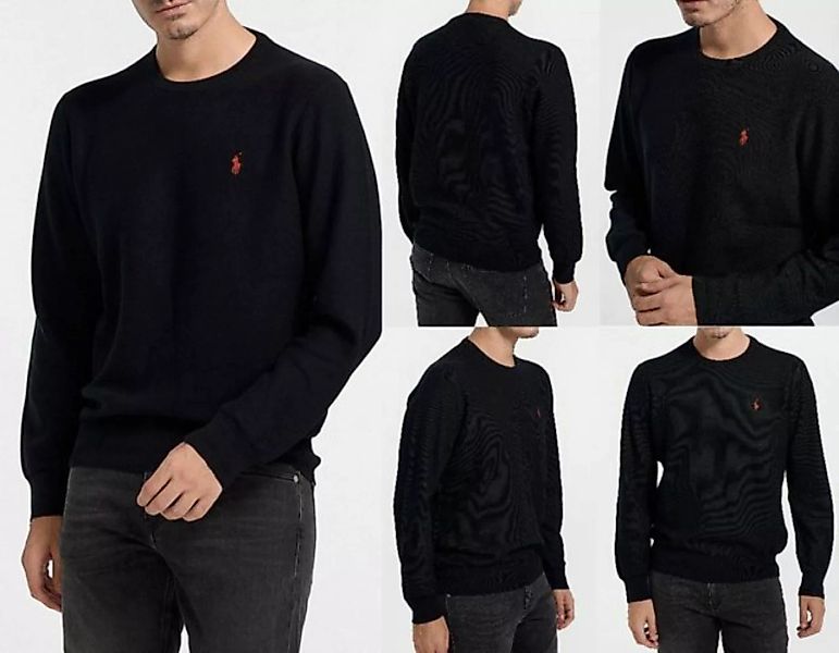 Ralph Lauren Strickpullover POLO RALPH LAUREN Black Knitted Pullover Sweate günstig online kaufen