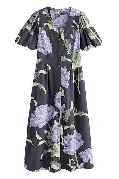 Next Midikleid Button-down-Midikleid mit Puffärmeln, Kurzgröße (1-tlg) günstig online kaufen