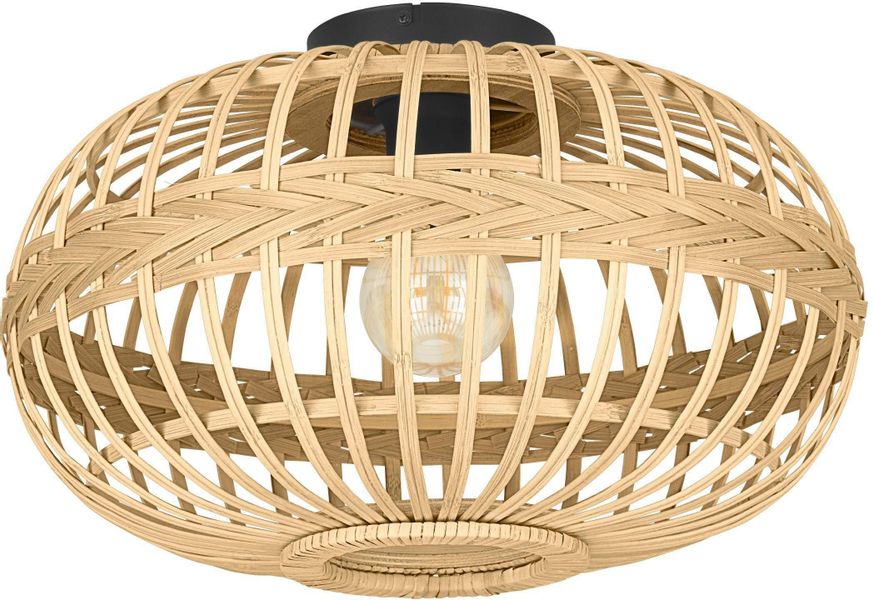 Deckenleuchte Amsfield aus Bambus, oval günstig online kaufen