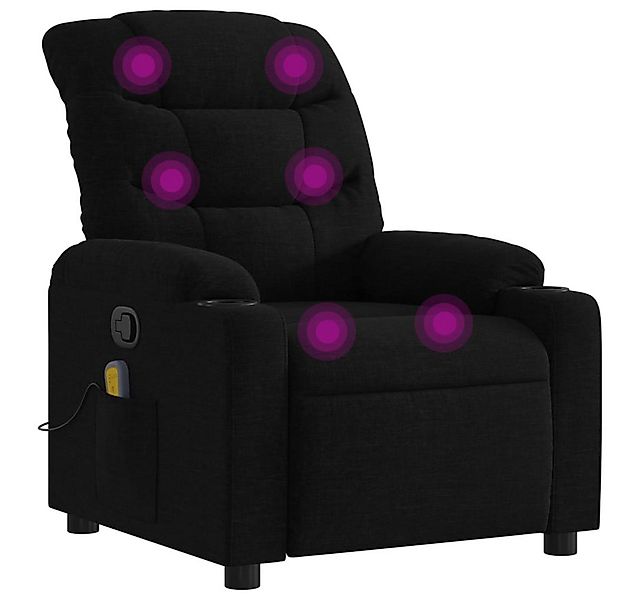 vidaXL Sessel Massage-Relaxsessel, schwarzer Stoff (1-St) günstig online kaufen