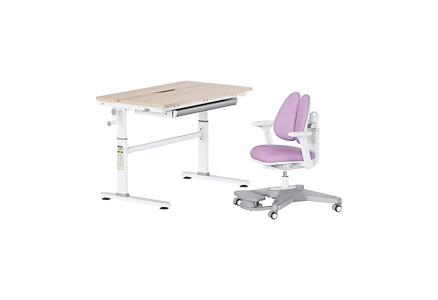 HOKO Kindertisch Schülerschreibtisch höhenverstellbar+ Lernstuhl Kinder Ler günstig online kaufen