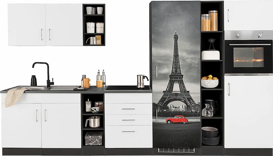KOCHSTATION Küchenzeile "KS-Paris – Küchen mit einzigartigen Fotomotiven au günstig online kaufen
