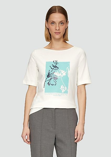s.Oliver Kurzarmshirt T-Shirt Jerseyshirt mit Frontprint günstig online kaufen