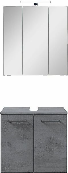 Saphir Badmöbel-Set »Quickset 945 2-teilig, Waschbeckenunterschrank mit LED günstig online kaufen