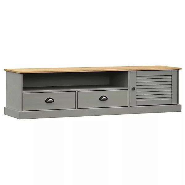 VidaXL TV-Schrank VIGO Grau 156x40x40 cm Massivholz Kiefür günstig online kaufen