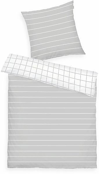 TOM TAILOR HOME Bettwäsche "CHECK AND STRIPES in Gr. 135x200cm oder 155x220 günstig online kaufen