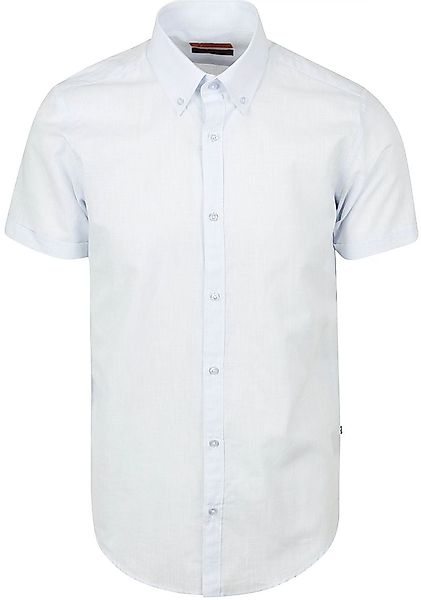 Suitable Short Sleeves Hemd Cotton Slub Hellblau - Größe XL günstig online kaufen