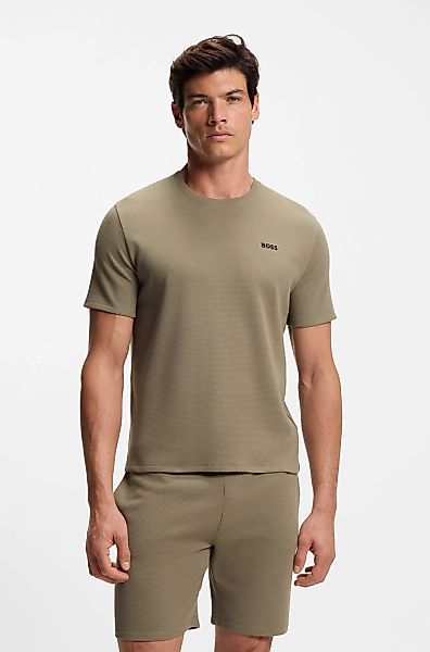 BOSS Pyjamaoberteil "Waffle T-Shirt" günstig online kaufen