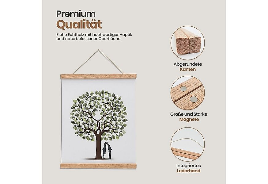 Likarto Bilderrahmen Premium-Posterleiste in DIN A4 bis DIN A1 aus Echtholz günstig online kaufen