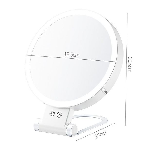 PRIISF Kosmetikspiegel 30 fach stehend Schminkspiegel LED Dimmbar Badspiege günstig online kaufen