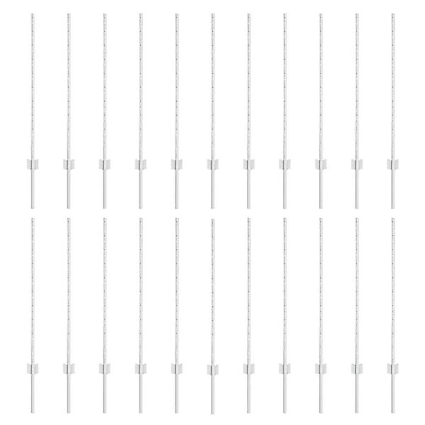 vidaXL Zaunpfosten 22 Stk Silber 140 cm Stahl 3335954 günstig online kaufen