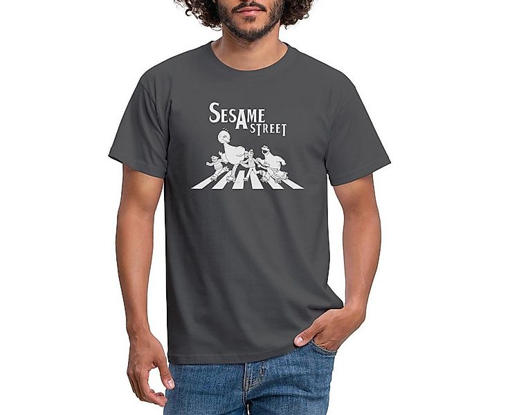 Spreadshirt T-Shirt Sesamstraße Zebrastreifen Klassiker Männer T-Shirt (1-t günstig online kaufen