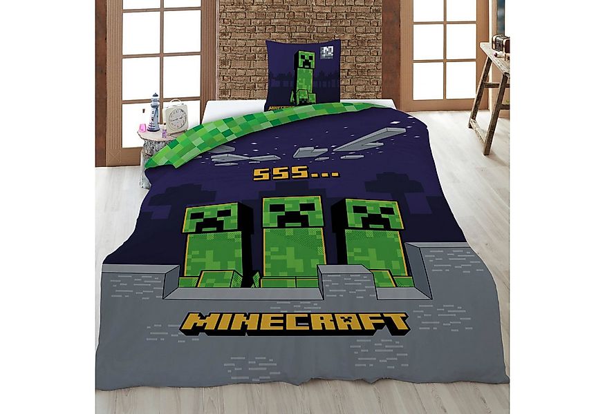 AY!Max Kinderbettwäsche Minecraft Wende Bettwäsche Set 2 tlg. 135 x 200 cm günstig online kaufen