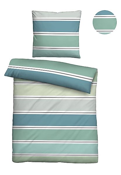 Biberna Bettwäsche "0025009" 2 Stk. tlg. absolut bügelfrei, 100% Baumwolle, günstig online kaufen