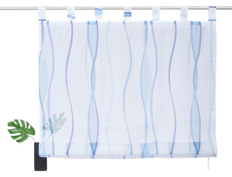 my home Raffrollo "Dimona" mit Schlaufen Transparent, Voile, Polyester günstig online kaufen