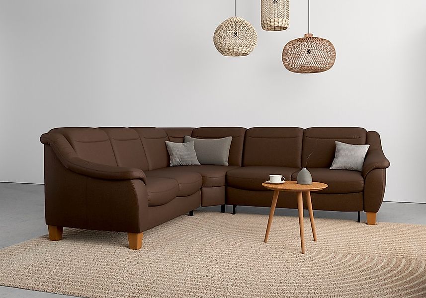 Home affaire Ecksofa "Caldera L-Form", Federkern, wahlweise mit Kopfteilver günstig online kaufen