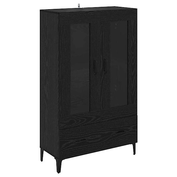 vidaXL Highboard mit Schubladen Schwarz Eichen-Optik 70 x 31 x 115 cm 88086 günstig online kaufen