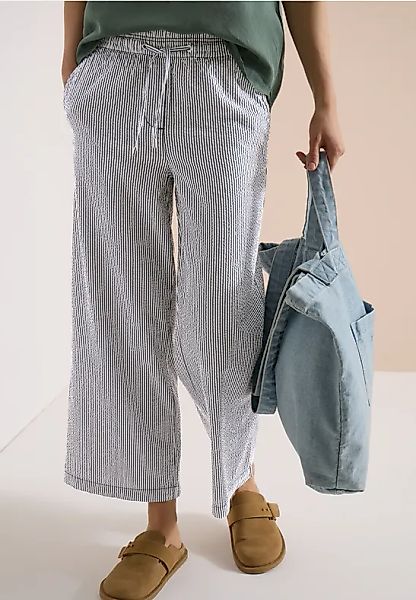 CECIL Wide Leg Hose in Seersuckerqualität günstig online kaufen