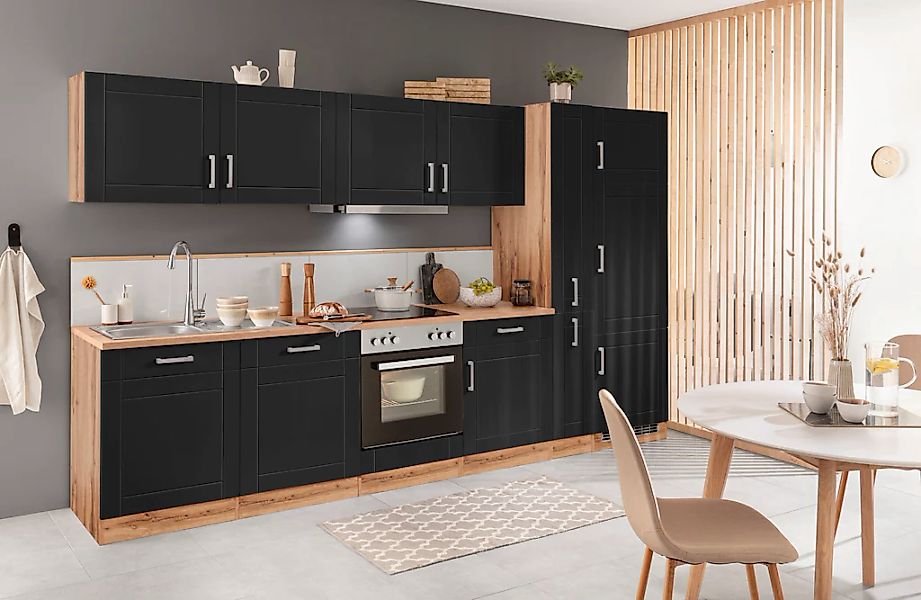 KOCHSTATION Küchenzeile »KS-Tinnum« mit E-Geräten, Breite 330 cm günstig online kaufen