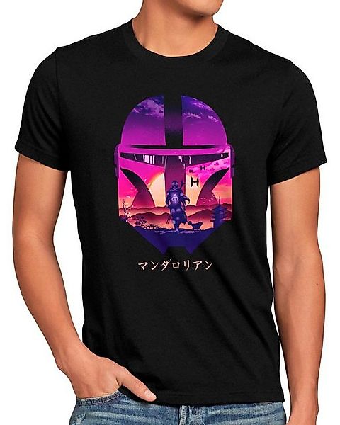 style3 T-Shirt Bounty Hunter Purple mando kopfgeldjäger star mandalorian wa günstig online kaufen