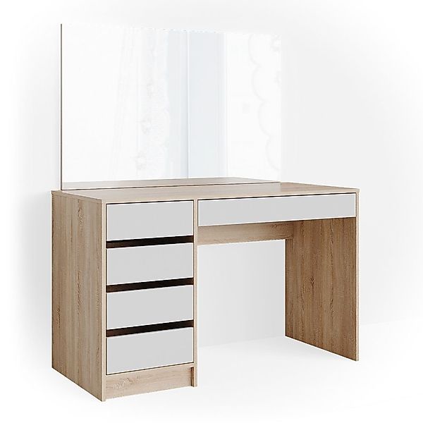 Vicco Schminktisch Sherry, Sonoma/Weiß, 120 cm günstig online kaufen