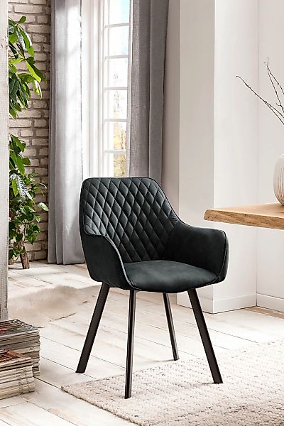 SalesFever Armlehnstuhl "Cardiff Bequemer Esszimmerstuhl" (Set) 2 Stk.Edles günstig online kaufen