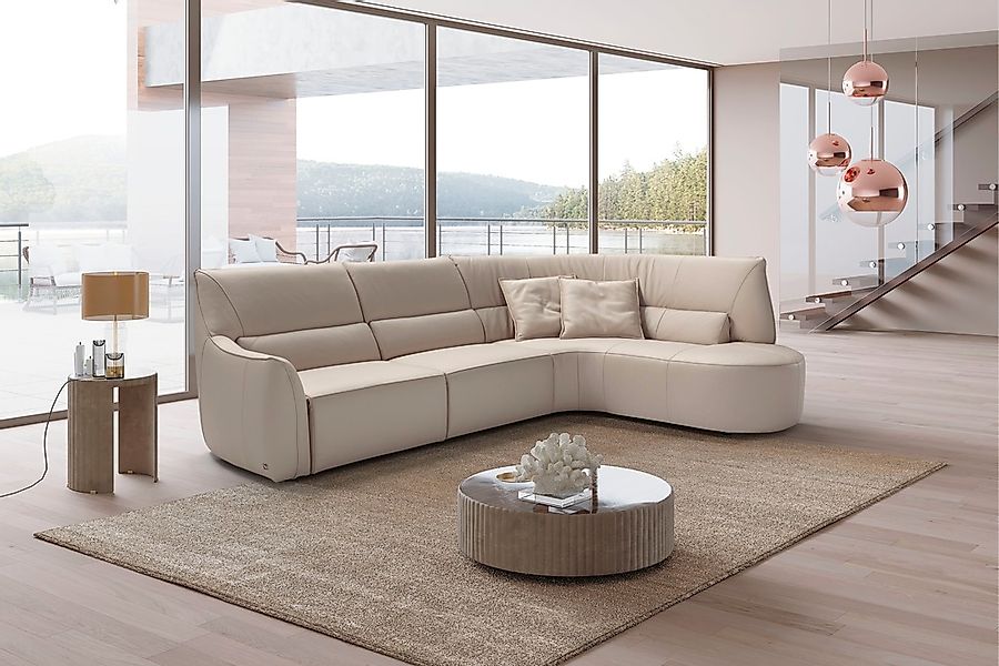 Egoitaliano Ecksofa "Puffy, extravagant & edel, Retro Designsofa, hoher Sit günstig online kaufen