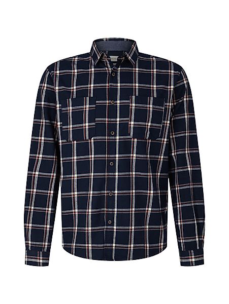 Tom Tailor Herren Langarm Hemd FLANELL CHECKED - Regular Fit günstig online kaufen