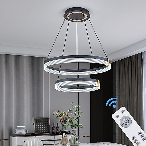 Eurotondisplay LED Deckenleuchte LED Deckenleuchte Fernbedienung/Handy-App günstig online kaufen