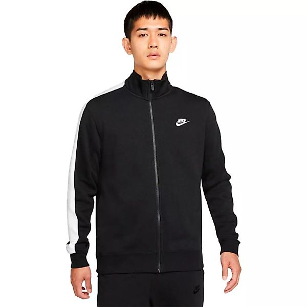Nike Sportswear Club Brushed-back Jacke 2XL Black / White / Black / White günstig online kaufen