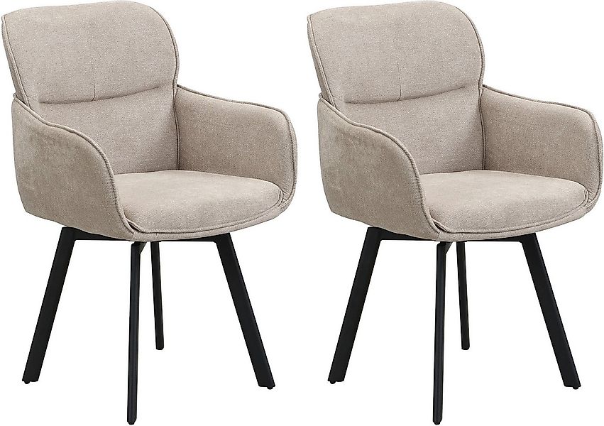 byLIVING Esszimmerstuhl Rico (Set, 2 St), 360 Grad drehbar in verschiedenen günstig online kaufen