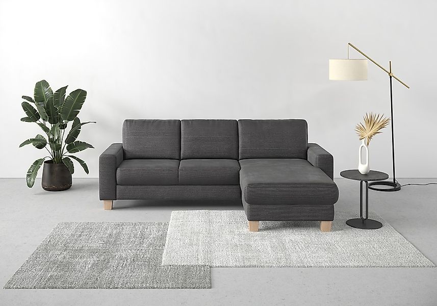 Home affaire Ecksofa "Summer L-Form", mit Recamiere, mit oder ohne Bettfunk günstig online kaufen